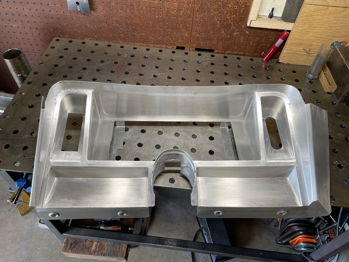1969 Camaro Aluminum Gauge Carrier Bezel For 12.3" Holley Pro Dash - Nova