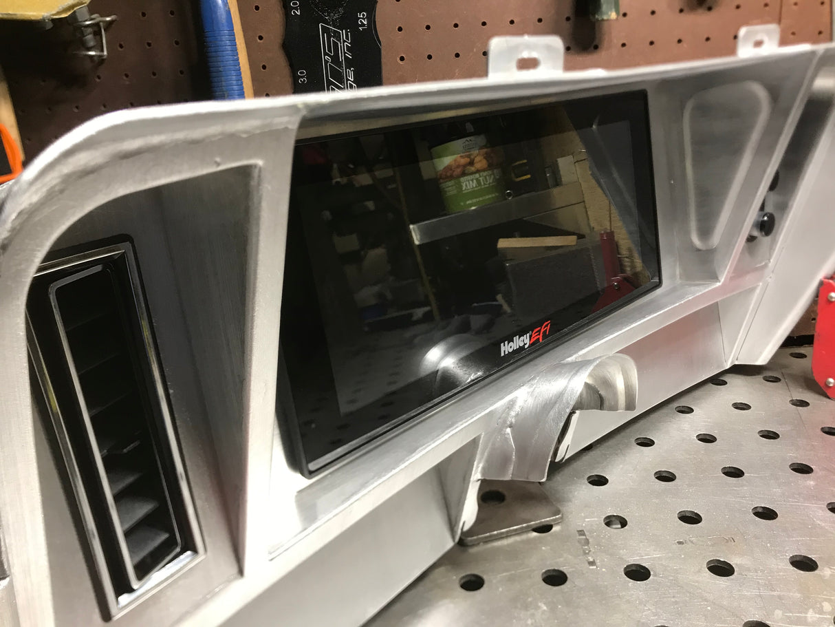 1969 Camaro Aluminum Gauge Carrier Bezel For 12.3" Holley Pro Dash - Nova