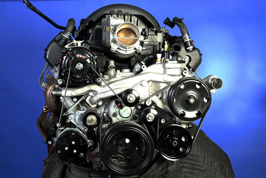 L83 / L86 Billet Accessory Drive System - Black - AC - PS - Alternator